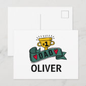 Gepersonaliseerde aangepaste naam Vaderdag | BRIEF Briefkaart (Voorkant / Achterkant)