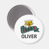 Gepersonaliseerde aangepaste naam Vaderdag | Magne Magneet (Voorkant / Achterkant)