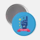 Gepersonaliseerde aangepaste naam Vaderdag | Magne Magneet (Voorkant / Achterkant)