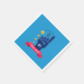 Gepersonaliseerde aangepaste naam Vaderdag | Serve Servet (Hoek)