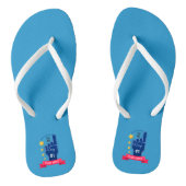 Gepersonaliseerde aangepaste naam Vaderdag | TEENS Teenslippers (Voetbed)