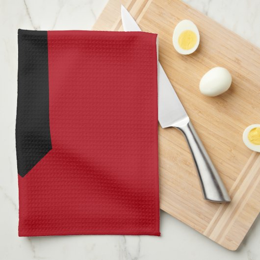 Gepersonaliseerde Aangepaste Naam Zakelijke Keuken Theedoek (Quarter Fold)