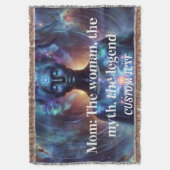 Gepersonaliseerde aangepaste naamdeken deken (Voorkant Verticaal)