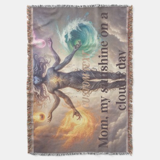 Gepersonaliseerde aangepaste naamdeken deken (Voorkant Verticaal)