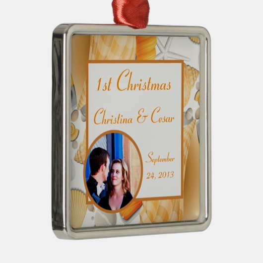 Gepersonaliseerde aangepaste Ornament assorted zee (Rechts)