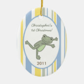 Gepersonaliseerde Aangepaste Ornament Leap Frog Tu (Voorkant)