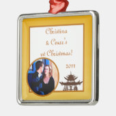 Gepersonaliseerde aangepaste Ornament warme zonson (Links)
