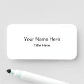 Gepersonaliseerde Aangepaste Professionele Medewer Naamplaatje (In situ)