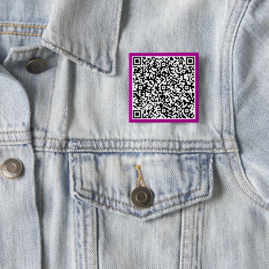Gepersonaliseerde aangepaste QR-code Button uw kle (In situ)