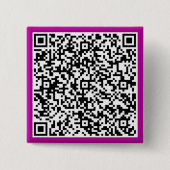 Gepersonaliseerde aangepaste QR-code Button uw kle (Voorkant)