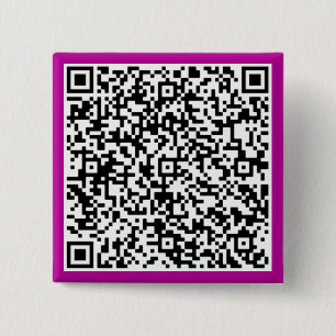 Gepersonaliseerde aangepaste QR-code Button uw kle