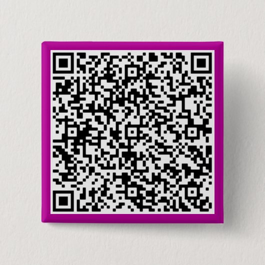 Gepersonaliseerde aangepaste QR-code Button uw kle (Voorkant)