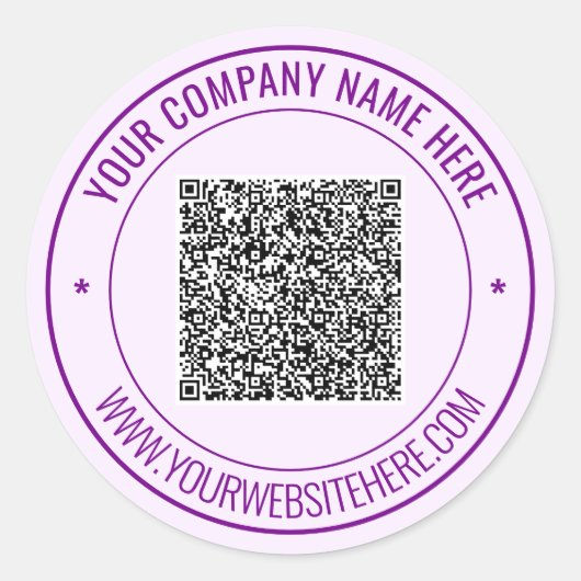 Gepersonaliseerde aangepaste QR-code tekst Sticker (Voorkant)