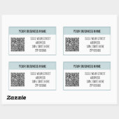 Gepersonaliseerde aangepaste QR-codenaam Adresetik Rechthoekige Sticker (Vel)