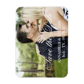 Gepersonaliseerde aangepaste "Save the Date" Magneet (Verticaal)