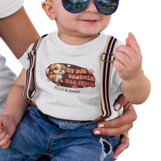 Gepersonaliseerde aangepaste schattige baby en hon