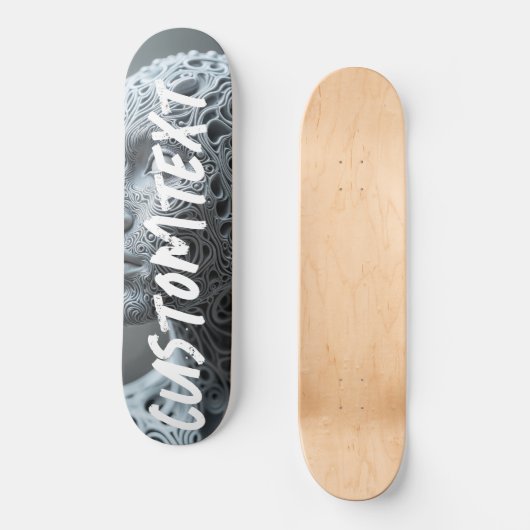 Gepersonaliseerde aangepaste skateboard fractal me (Voorkant)
