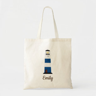 Gepersonaliseerde Aangepaste Strand Thema Licht Hu Tote Bag