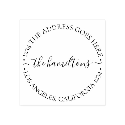 Gepersonaliseerde aangepaste tekst binnen Circle U Rubberstempel (Afrduk)