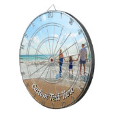 Gepersonaliseerde aangepaste tekst op uw fotodartb dartbord (Voorkant Rechts)