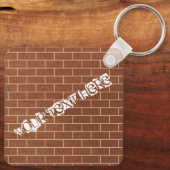 Gepersonaliseerde aangepaste tekst Sleutelhanger b (Achterkant)