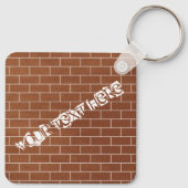 Gepersonaliseerde aangepaste tekst Sleutelhanger b (Achterkant)