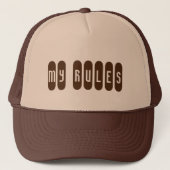 Gepersonaliseerde aangepaste tekst trucker hoeden  pet (Voorkant)