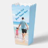 Gepersonaliseerde aangepaste tekst Uw foto Popcorn Bedankdoosjes (Voorkant)