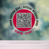 Gepersonaliseerde aangepaste tekst Uw QR-code Acry Acryl Bord (Neutraal)
