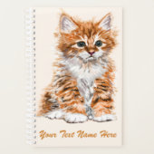 Gepersonaliseerde aangepaste tekstplanner Schattig Planner (Voorkant)