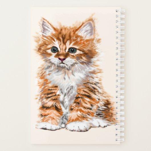 Gepersonaliseerde aangepaste tekstplanner Schattig Planner (Achterkant)