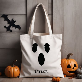 Gepersonaliseerde aangepaste Trick or treat Hallow Tote Bag