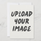 Gepersonaliseerde aangepaste uitnodiging upload je (Voorkant)