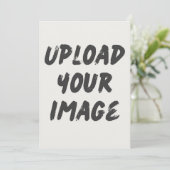 Gepersonaliseerde aangepaste uitnodiging upload je (Staand voorkant)