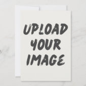 Gepersonaliseerde aangepaste uitnodiging upload je (Achterkant)