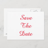 Gepersonaliseerde Aangepaste Uw bruiloft Sla de da Aankondigingskaart (Voorkant / Achterkant)