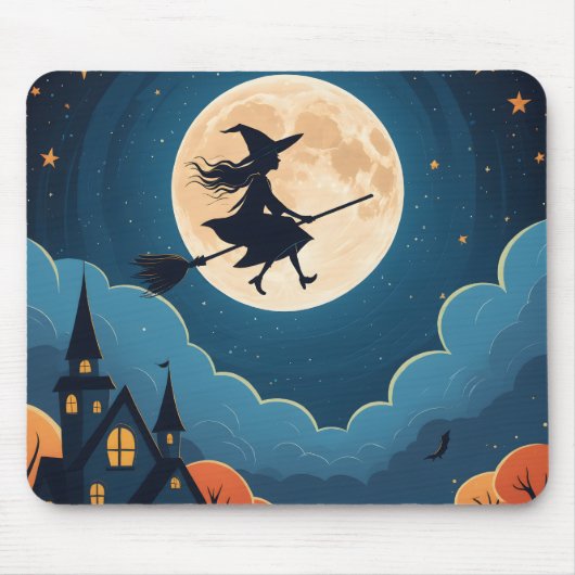 Gepersonaliseerde aangepaste uw eigen foto Hallowe Muismat (Voorkant)