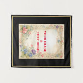 Gepersonaliseerde Aangepaste Uw Eigen  Foto & Teks Wandkleed (Voorkant (horizontaal))