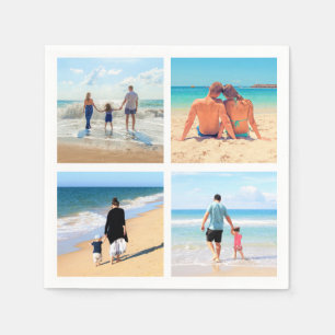 Gepersonaliseerde Aangepaste Uw Foto Collage serve Servet