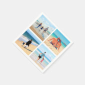Gepersonaliseerde Aangepaste Uw Foto Collage serve Servet (Hoek)