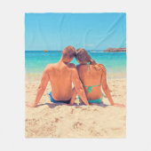 Gepersonaliseerde Aangepaste Uw Foto Fleece Deken (Voorkant)