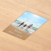 Gepersonaliseerde Aangepaste Uw Foto Jubileum Kaar Acryl Uitnodigingen (Laagn)