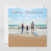 Gepersonaliseerde Aangepaste Uw Foto Kerst Kaart (Achterkant)