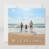 Gepersonaliseerde Aangepaste Uw Foto Kerst Kaart (Voorkant)