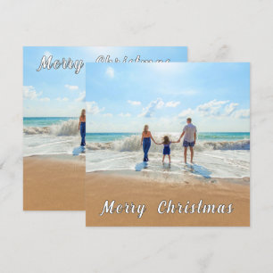 Gepersonaliseerde Aangepaste Uw Foto Kerst Kaart