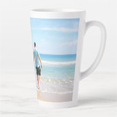 Gepersonaliseerde Aangepaste Uw Foto Latte Mok (Rechts)