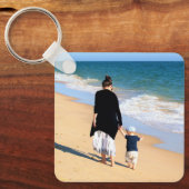 Gepersonaliseerde Aangepaste Uw Foto Sleutelhanger (Voorkant)