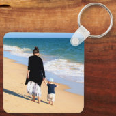 Gepersonaliseerde Aangepaste Uw Foto Sleutelhanger (Achterkant)