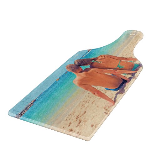 Gepersonaliseerde aangepaste uw foto snijplank (Hoek)