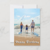 Gepersonaliseerde Aangepaste Uw Foto Verjaardag Ka (Voorkant)